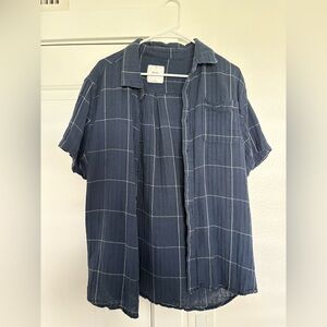 Katin Blue Plaid Casual Button Down Shirt